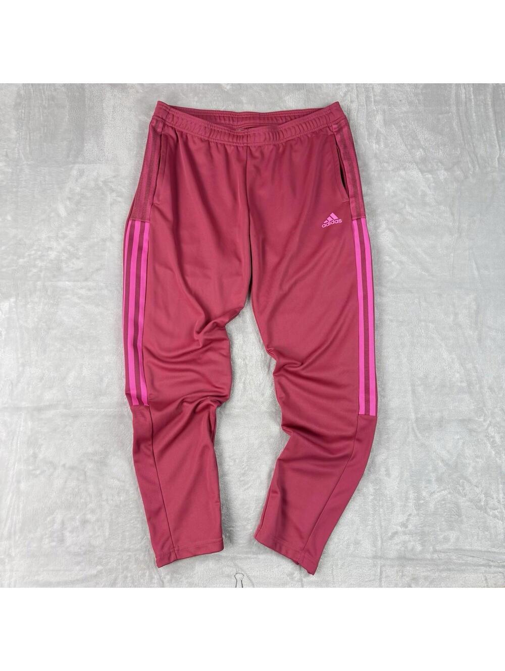Adidas Tiro Track Pants Pink Tapered 3-Stripe Primegreen Athletic Size L Soccer